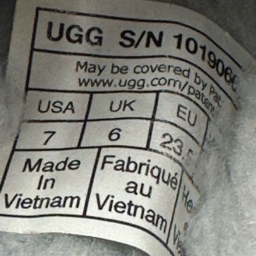 UGG Toddler Gray Tasman Suede Slippers size 7 - Picture 7 of 7